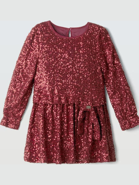 Evita Girls Long Sleeve Dress with Sequins Set ...