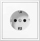 Liregus Single Walled Power Socket White