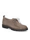 Suede Γυναικεία Oxfords σε Καφέ Χρώμα