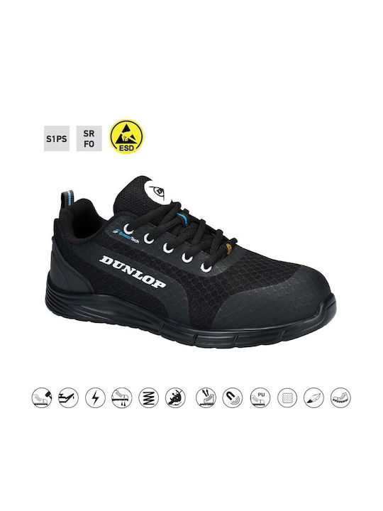 Dunlop Breezetech Pantof de lucru S1PS cu certificare ESD, FO, SR