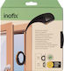 Inofix Αφρώδες Αεροστόπ Πόρτας σε Μαύρο Χρώμα 6mx0.7cm