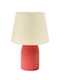 ARlight Tla 50 Wooden Table Lamp for E14 Socket with White Shade and Pink Base