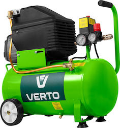 Verto Compresor Aer Monofazat cu Rezervor de 24l Verto Compresor Aer Monofazat cu Rezervor de 24l