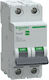 Schneider Electric Αυτόματη Ασφάλεια 6A Διπολική