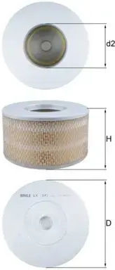 Mahle Original Air Filter Lx 1641