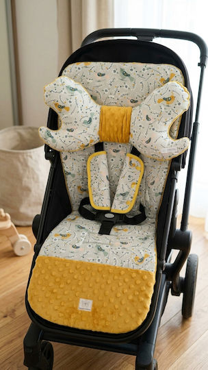 BabyValia Double-Sided Stroller Cover Yellow