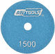 AWTools AW Polierschleifpapier 100 mm Körnung 1500 S Für Trockene Anwendung