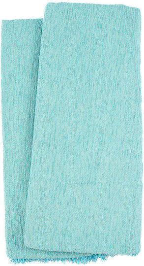 Sunshine Chenille Armchair Throw 180x180cm Turquoise