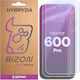 Set 2 Bizon Hybrid Mule Duo Folii de Protecție din Sticlă Hibridă pentru Ecran, Compatibile cu Honor 600 Pro 5G, Transparente