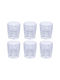 Guzzini VANITY Gläser 66 ml 6 Stück