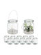 Relaxdays Set de Sfeșnice din Sticlă pentru Lumânări Pastilă, Transparent, 9,5x8 cm, 12 Bucăți
