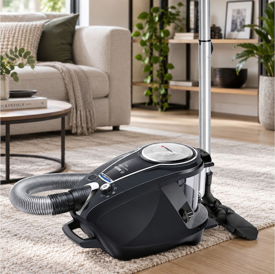 Series 8 ProSilence Ηλεκτρική Σκούπα 800W με Κάδο 3lt Μαύρη
