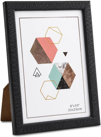 Plastic Photo Frame with Black Frame