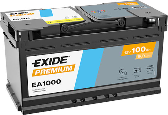 Μπαταρία Αυτοκινήτου Exide Premium Ea1000 12v 100ah