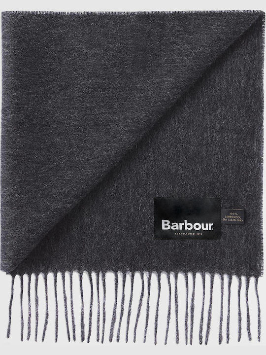 Barbour Lambswool Herrenschal Charcoal
