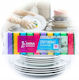 Set Kitchen Sponges Dishes Silver 10 Pieces