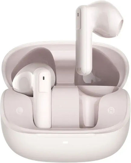 Earbuds 5 Bluetooth Handsfree Earphones with Sweat Resistance and Charging Case Light Pink