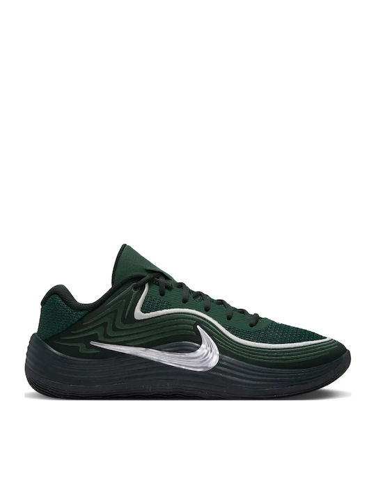 Nike Precision 8 Niedrige grüne Basketballschuhe