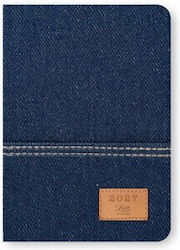Letts Denim Agendă Săptămânală A6 2027 Dark Jeans