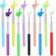Set 10 Telescopic Teacher Pointers Finger Tip Extendable Rod Up To 68 Cm 27 In Stainless Steel Comfortable Handle Multicolor Presentations School Conferences Interactive Classes