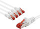 Goobay S/FTP Cat.6 (Gigabit) Ethernet мрежов кабел 3 м Бял 5 бр.