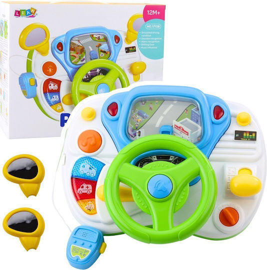 Lean Toys Steering Wheel with Lights and Sounds for 12+ Months
