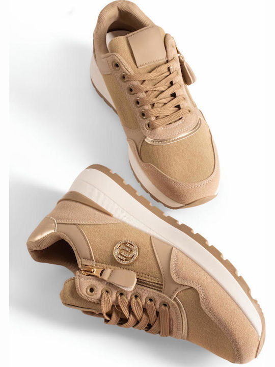 The Shoemart Sneakers Chunky Bej pentru Femei