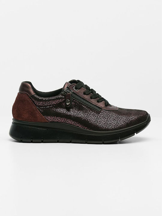 Imac Anatomische Damen-Sneakers in Bordeaux