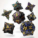 Set de 7 zaruri metalice pentru RPG Nocturnal Aether
