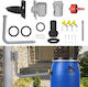 Rainwater Gutter Collector 70-100mm Set Durable 1m Hose