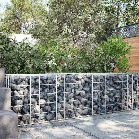 vidaXL Steel Gabion Basket for Garden Fencing 50x100x50 cm Silver
