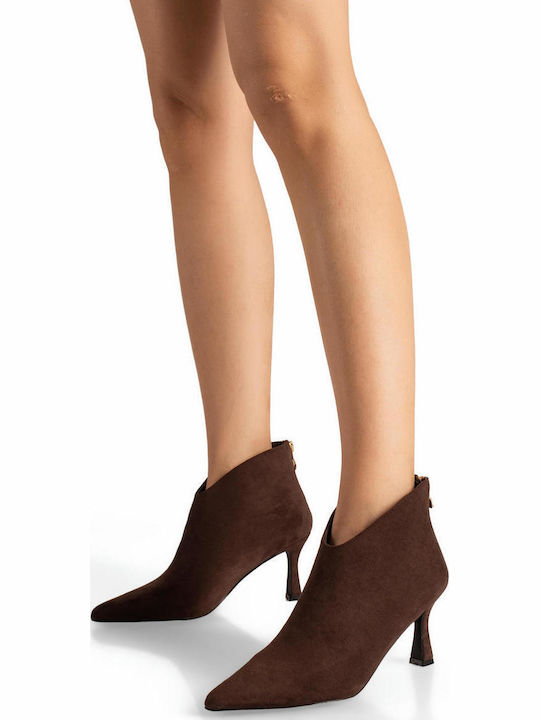 The Shoemart Braune Wildleder-Stiefeletten für ...