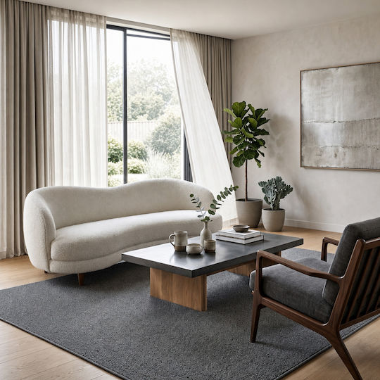 Homeone Babylon Χαλί Ορθογώνιο Grey 200x250cm