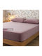 Cosy Life Super King Flannel Fitted Sheet Set with 2 Pillowcases 160x230+30cm Dusty Pink (3 Pieces)