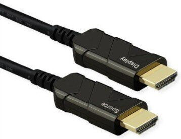 Roline Καλώδιο HDMI male - HDMI male 10m Μαύρο