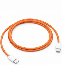 Оригинален Apple Кабел за Зареждане USB-C към USB-C 60 W с Плетена Оплетка 1 м Оранжев Оригинален Apple Кабел за Зареждане USB-C към USB-C 60 W с Плетена Оплетка 1 м Оранжев