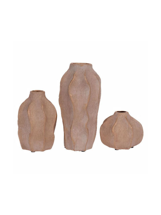 Iliadis Set of Decorative Ceramic Vases Beige H...