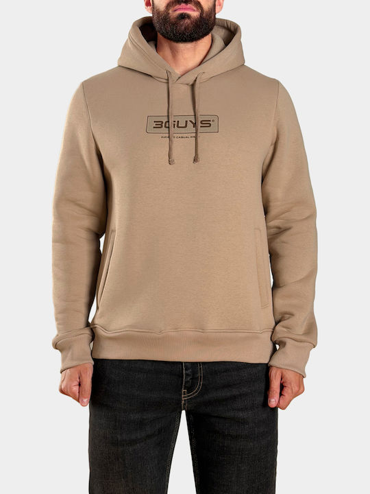 Lorcan Warm Grey Hooded Sweatshirt
