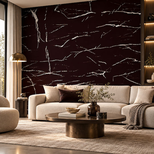 Self-Adhesive Black Wall Wallpaper 300x120cm