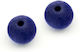 Velvet Bead 10mm Ø2mm Blue 100 Pcs