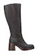 Women's Boots with Medium Heel Brown