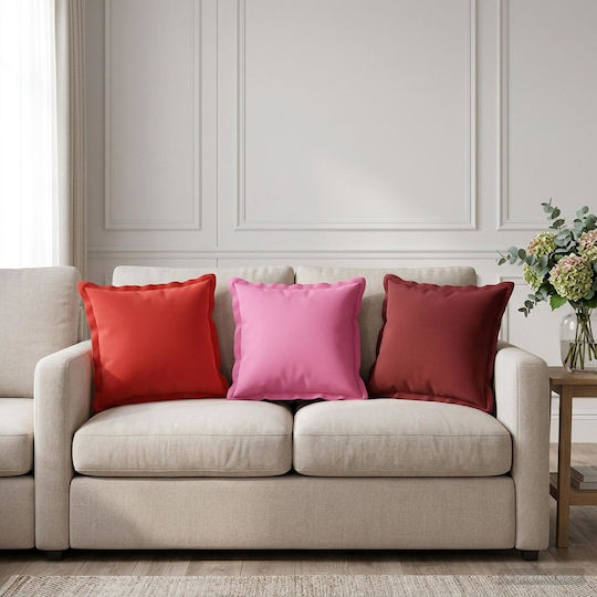 vidaXL Възглавници Houten Червени 2 бр. 30x30 см.