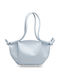 Laura Light Blue Leather Women's Shoulder Bag