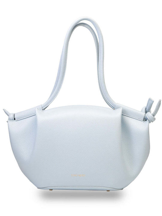 Karina Leather Women's Shoulder Bag Light Blue