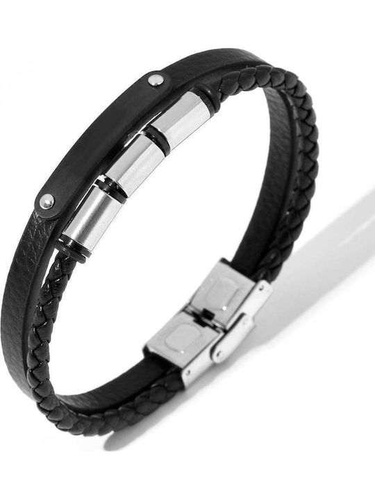 Toro Nero Γυναικείο Βραχιόλι από Δέρμα 21cm