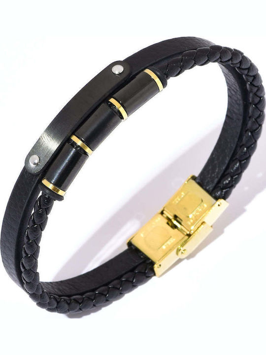 Toro Nero Γυναικείο Βραχιόλι από Δέρμα 21cm