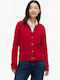 Women's Red Cardigan