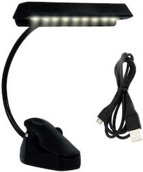 Music Mate Mm-a85 Purelight LED лампа за пулт за ноти, черна Music Mate Mm-a85 Purelight LED лампа за пулт за ноти, черна