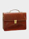 Leather Men's Brown Briefcase