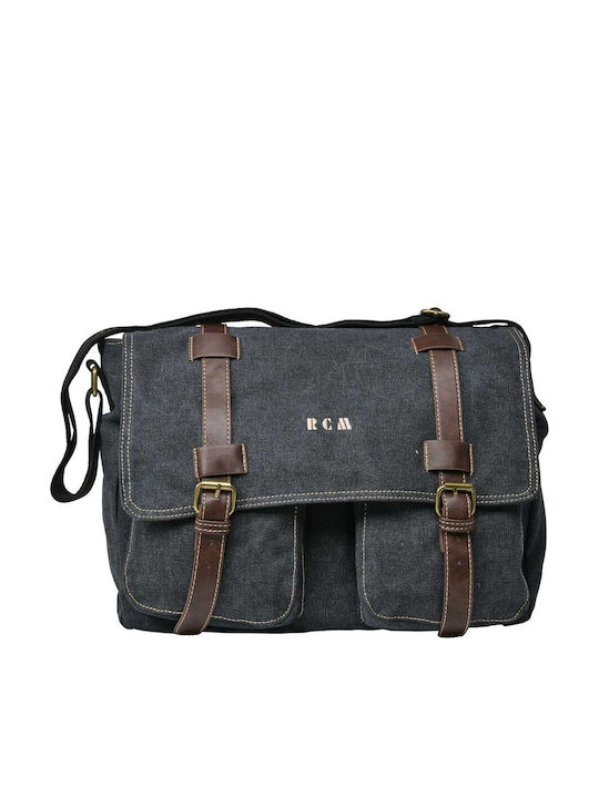 RCM Men's Shoulder / Crossbody Bag Black